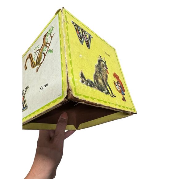 Playskool Golden Books Wood Nesting Boxes Alphabet Set of 8-1950's RARE - Picture 9 of 9